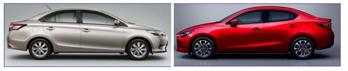 Nên chọn Toyota Vios hay Mazda 2?